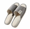 Linen slippers, soft soles for home use, silent, breathable and sweat-absorbing. Cotton and linen slippers for guests in spring and summer, anti-slip slippers Item Picture